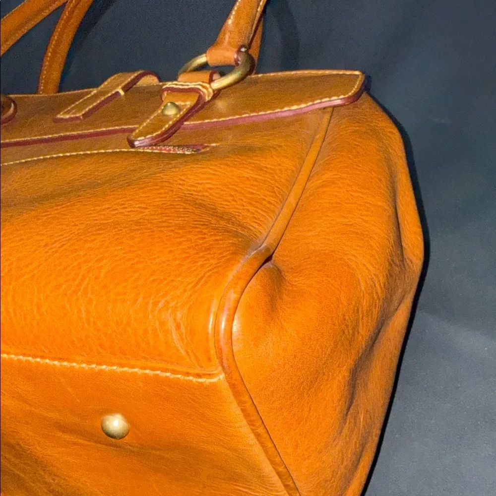 Dooney & Bourke Florentine Leather Tab Satchel - Picture 9 of 16